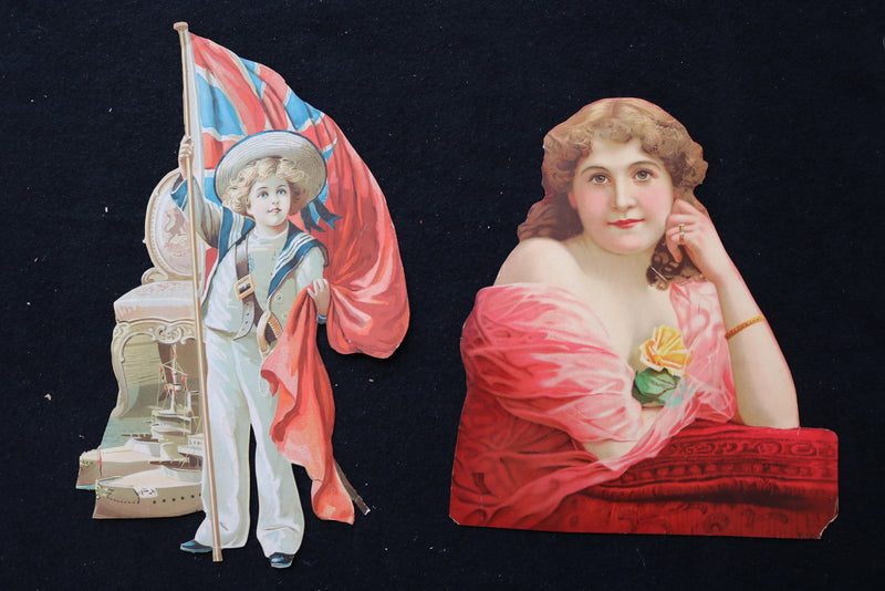19TH CENTURY CUTOUTS - LOT OF 2 - K 2257