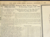 1923 DECEMBER 3 NEW YORK TIMES - SAVE PAINTING IN TOMB OF PHARAOH - NT 9211