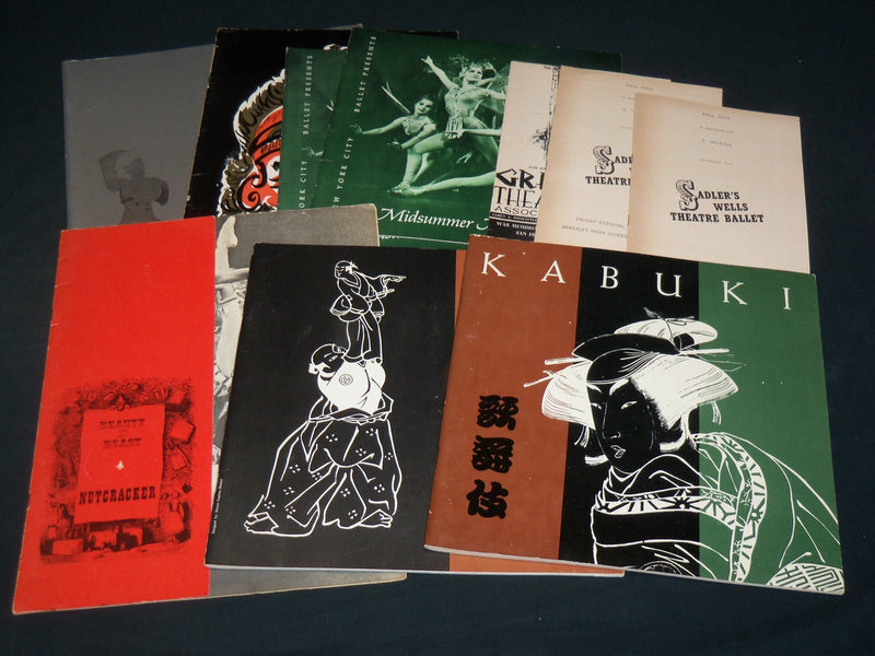 1950'S-1970'S ASSORTED BALLET PROGRAMS LOT OF 10 - O 2794