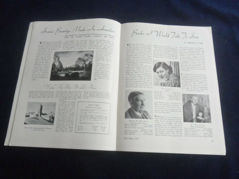 1934 JUNE THE AMERICAN TRAVELER MAGAZINE - VOLUME II, NO 6 - SP 4712L