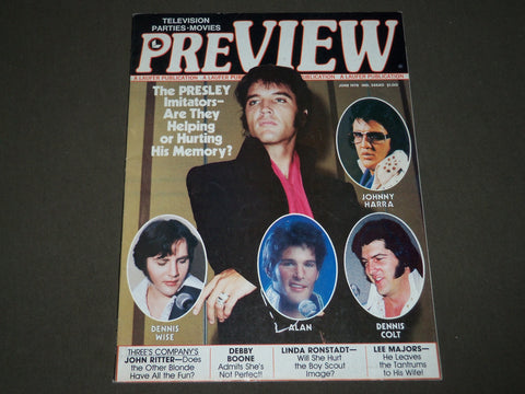 1978 JUNE PREVIEW MAGAZINE - ELVIS PRESLEY COVER - CW 588