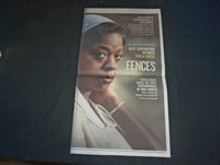 2016 FENCES MOVIE ADVERTISEMENT - DENZEL WASHINGTON - VIOLA DAVIS - NP 4032