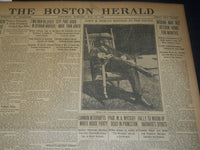 1908 MAY 16 THE BOSTON HERALD - JOHN B. MORAN RESTING IN THE SOUTH - BH 69