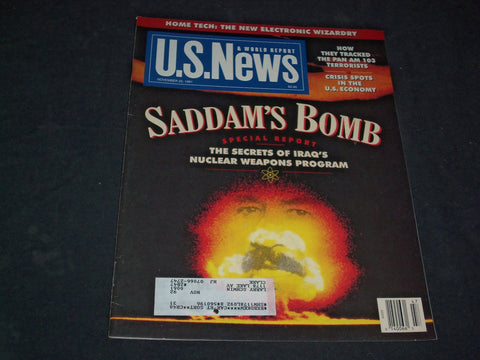 1991 NOVEMBER 25 U.S. NEWS & WORLD REPORT MAGAZINE - SADDAM'S BOMB - SP 6341