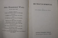 1965 HE THAT IS SPIRITUAL HARDCOVER BOOK BY LEWIS CHAFER - KD 9641