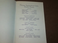 1952 OCTOBER CHICAGO TYPOGRAPHICAL UNION ANNIVERSARY DINNER PROGRAM - J 3495