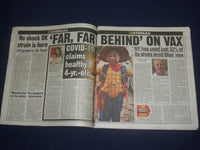 2021 JANUARY 1 NEW YORK POST NEWSPAPER - ONLY 32% OF NY VACCINES ADMINISTERED