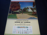 1955 SUPERIOR GIFT LINE HANGERS CALENDAR SALESMAN SAMPLE SHEETS BOOK - C 4