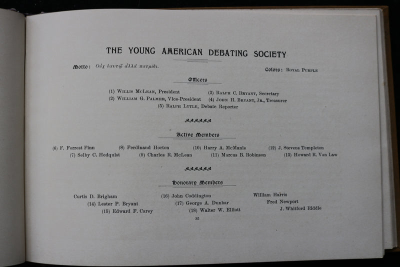 1896 MAY THE PRINCETONIA PRINCETON HIGH SCHOOL YEARBOOK- PRINCETON, IL - YB 3487
