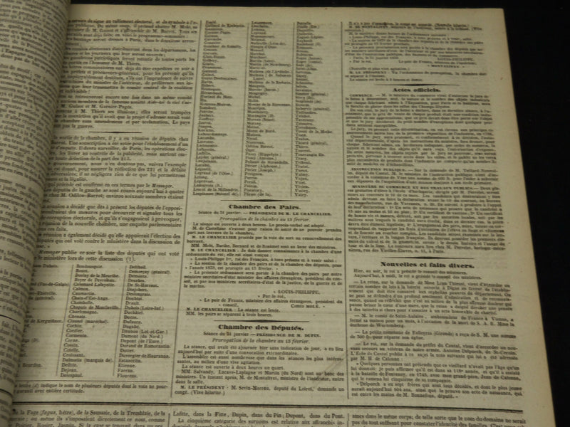 1839 JANUARY-JUNE LA PRESSE FRENCH NEWSPAPER BOUND VOLUME - SCIENCE - KD 1279H