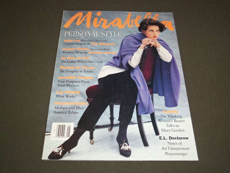 1991 MAY MIRABELLA MAGAZINE - ISABELLA ROSSELINNI - SP 5433