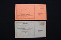 1940'S SIDNEY LUST'S MILO THEATRE PROGRAM CARDS - LOT OF 4 - ROCKVILLE - K 2819