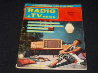 1958 JANUARY RADIO & TELEVISION NEWS MAGAZINE VERY NICE FRONT COVER - E 87