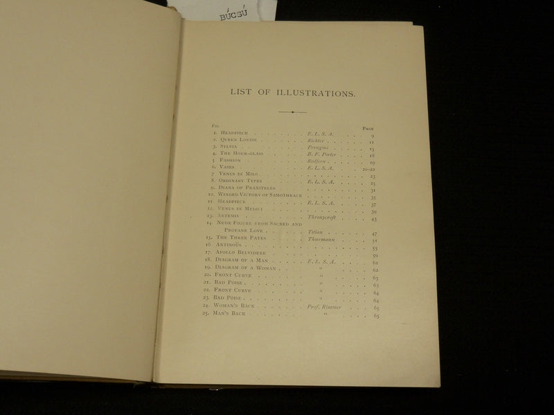 1894 BEAUTY OF FORM AND GRACE OF VESTURE HARDCOVER BOOK - FRANCES STEELE- J 7030