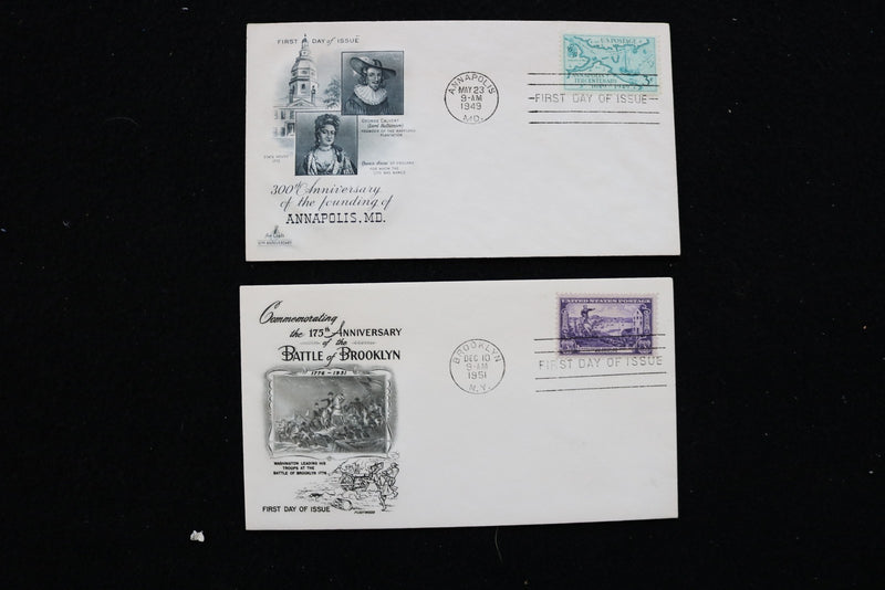 1947-1952 FIRST DAY COVERS - LOT OF 11 - K 3057