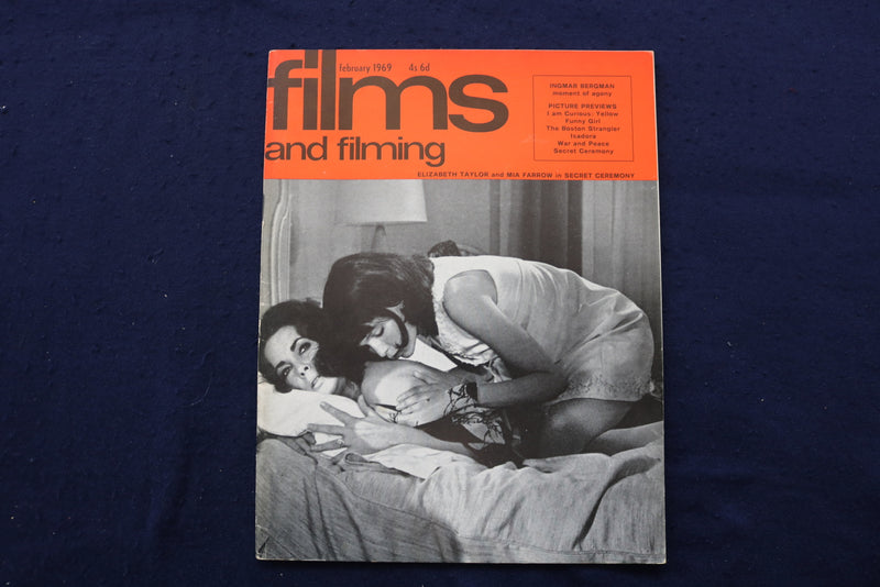 1969 FEB FILMS AND FILMING MAGAZINE - ELIZABETH TAYLOR & FARROW COVER - E 17959
