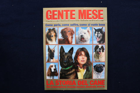 1989 OCTOBER GENTE MESE MAGAZINE - THE HISTORY OF THE DOG BACK COVER - E 12083