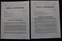 1974-1976 AFRICA CONFINDENTIAL NEWSLETTER PUBLICATION - LOT OF 12 - K 1543