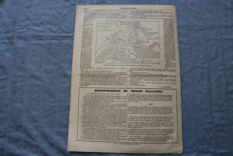 1864 FEB 27 LE MONDE ILLUSTRE MAGAZINE - GUERRE DU DANEMARCK - FRENCH - NP 8444