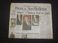 1998 SEP 11 PRESS & SUN-BULLETIN-BINGHAMTON, NY- CLINTON LIED TO JURY -NP 8289