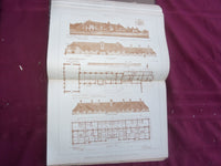 1913 JAN-DEC THE BUILDER U. K. MAGAZINE BOUND VOLUMES - 2 VOLS - FOLD OUTS- C 37