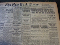 1926 NOVEMBER 23 NEW YORK TIMES - NEIGHBORS BACK HENRY STEVEN'S ALIBI - NT 6531