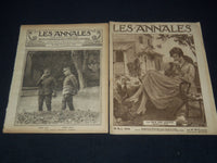 1918 LES ANNALES WWI FRENCH MAGAZINE LOT OF 7 ISSUES - WORLD WAR I - O 3785