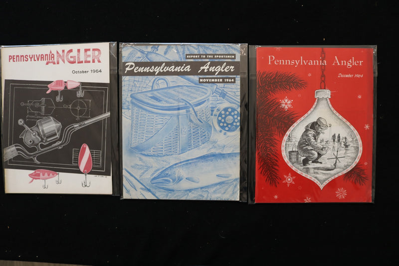 1964 PENNSYLVANIA ANGLER MAGAZINE - COMPLETE YEAR - LOT OF 12 - O 3746