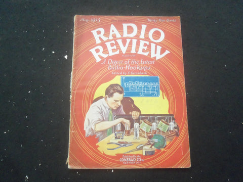 1925 MAY RADIO REVIEW MAGAZINE - VOLUME 1, NUMBER 1 - B 433X