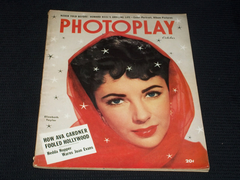 1951 OCTOBER PHOTOPLAY MAGAZINE - ELIZABETH TAYLOR FRONT COVER - E 1897