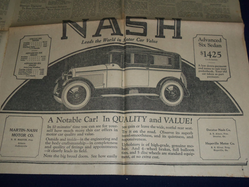 1926 JANUARY 31 SUNDAY AMERICAN SPORTING SECTION - AL NIEHAUS COVER - NP 972G