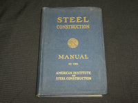 1949 STEEL CONTRUCTION MANUAL - FIFTH EDITION - NEW YORK - KD 7323