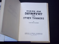 1983 POEMS FOR DRINKERS AND OTHER THINKERS BOOK SIGNED BY GREENFIELD - KD 7548