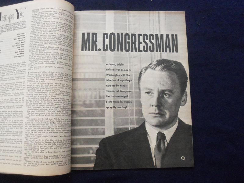1952 AUGUST SCREEN STORIES MAGAZINE - BING CROSBY & JANE WYMAN COVER - SP 4780P