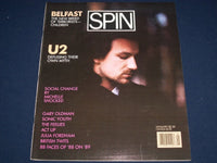 1989 JANUARY SPIN MAGAZINE - U2 COVER - GREAT PHOTOS - J 1355