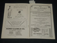 1929 HOUSEPARTY - WALDORF THEATRE PROGRAM - NEW YORK - J 5693