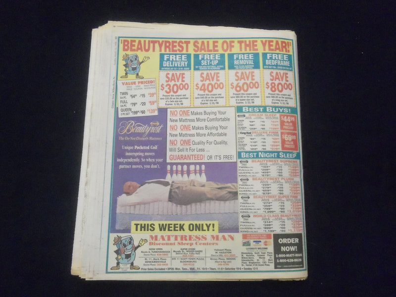 1998 MAR 15 THE SUNDAY VOICE NEWSPAPER -WILKES-BARRE, PA -SADDAM HUSSEIN-NP 6161