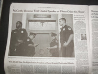 2023 OCTOBER 4 NEW YORK TIMES - MCCARTHY FIRST TO BE REMOVED AS SPEAKER