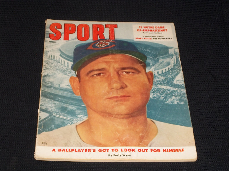 1957 JUNE SPORT MAGAZINE - EARLY WYNN NFL MLB NBA NHL - E 4