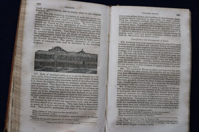 1836 THE SCIENTIFIC CLASS-BOOK PART II HARDCOVER BOOK BY WALTER JOHNSON- KD 9444