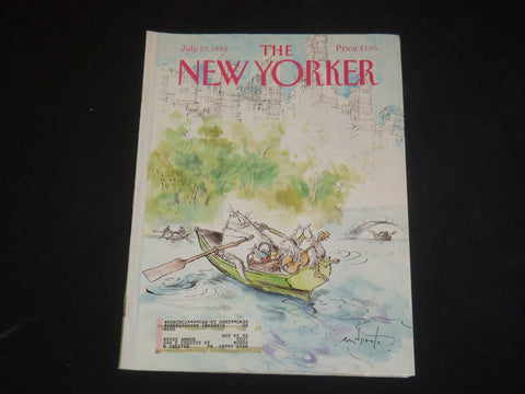 1992 JULY 27 THE NEW YORKER MAGAZINE - ILLUSTRATED COVER - NY 1544