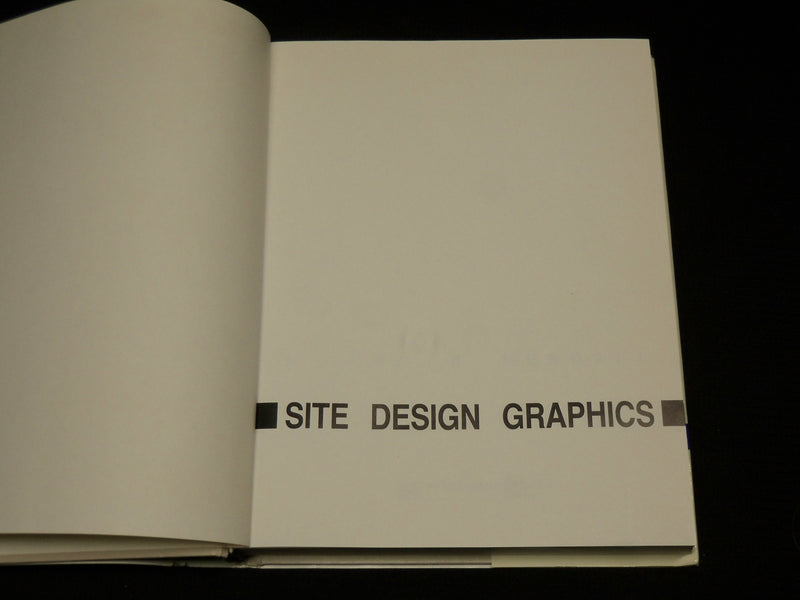 1989 SITE DESIGN GRAPHICS HARDCOVER BOOK BY MICHAEL KENDALL - R 715J
