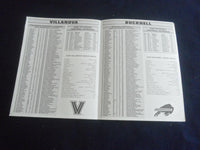 2004 SEPTEMBER 2 FOOTBALL PROGRAM - VILLANOVA UNIV VS BUCKNELL UNIV - SP 1215B