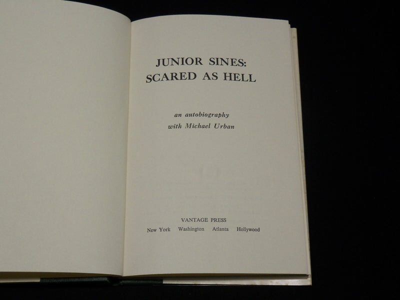 1979 JUNIOR SINES SCARED AS HELL HARDCOVER BOOK - FIRST EDITION - KD 6534