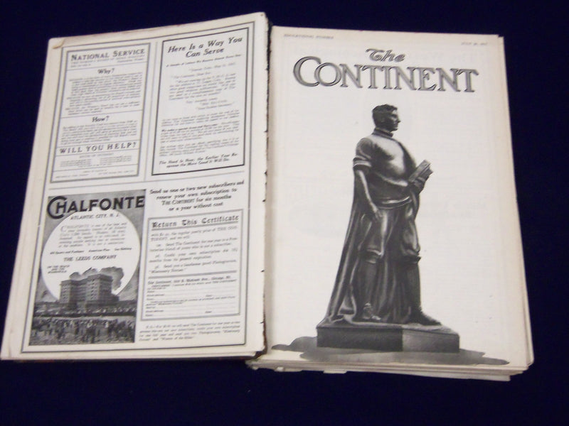 1917 JULY-DECEMBER THE CONTINENT MAGAZINE BOUND VOLUME - NICE ADS - KD 3381