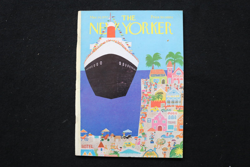 1970 MARCH 14 NEW YORKER MAGAZINE - GREAT ILLUSTRATED COVER - NY 2803