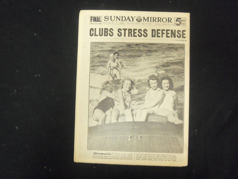 1937 MAY 23 NEW YORK SUNDAY MIRROR - KING GIVES EDWARD STERN WARNING - NP 2334