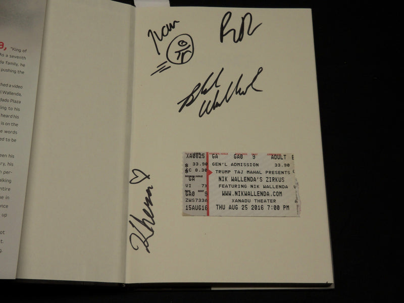 2013 BALANCE BOOK W/ TICKET STUB INSCRIBED BY NIK WALLENDA - FIRST EDN - D 549