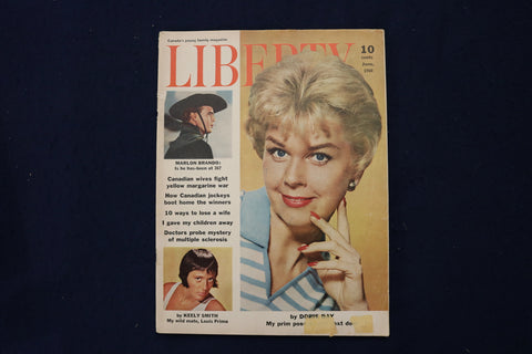 1960 JUNE LIBERTY MAGAZINE - DORIS DAY COVER - E 19025