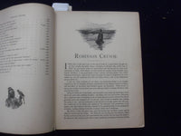 1890'S ROBINSON CRUSOE HARDCOVER BOOK BY DANIEL DEFOE - KD 8360
